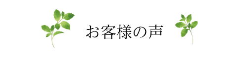 お客様の声